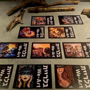 סדרת 10 גלויות מודפסות ממגוון הציורים של רונית