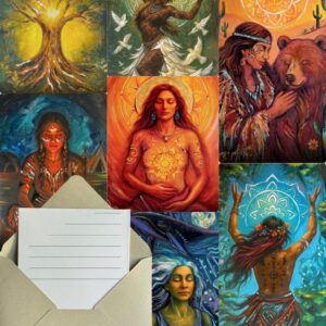 חפיסת גלויות במעטפה 9.5*15